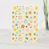 Happy Wildflower Garden Folding Card カード (正面)