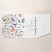 Happy Wildflowers Orthodox Christian Baptism Gift  バスタオル (バスタオル)