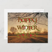 Happy Winter至はがき: Winter Sun ポストカード (正面/裏面)