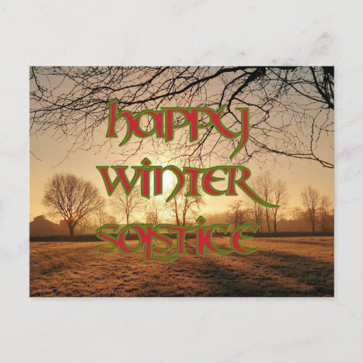 Happy Winter至はがき: Winter Sun ポストカード (正面)
