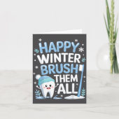 Happy Winter Bruhem All Teeth Dental Dentist Chris カード (正面)