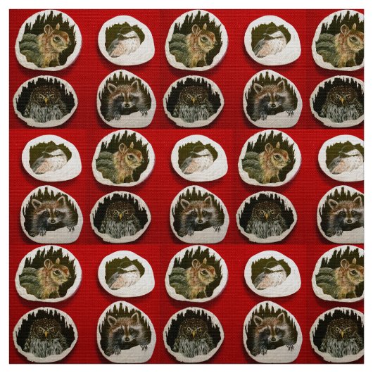 Happy Winter Friends ファブリック (見本)