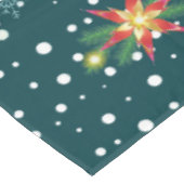 Happy Winter Holiday Snowy Fairy Tale with Santa テーブルクロス (アングル)