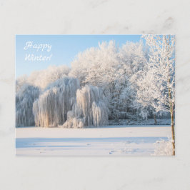 Happy Winter Snow Photoはがき ポストカード