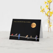 Happy Winter Solstice holiday カード (黄色い花)