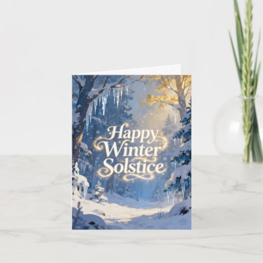 Happy Winter Solstice Scene シーズンカード (正面)