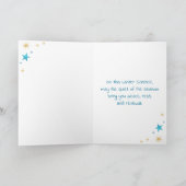 Happy Winter Solstice | Sun Setting at Dusk カード (内部)