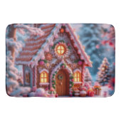 Happy winter with Christmas  バスマット (正面)