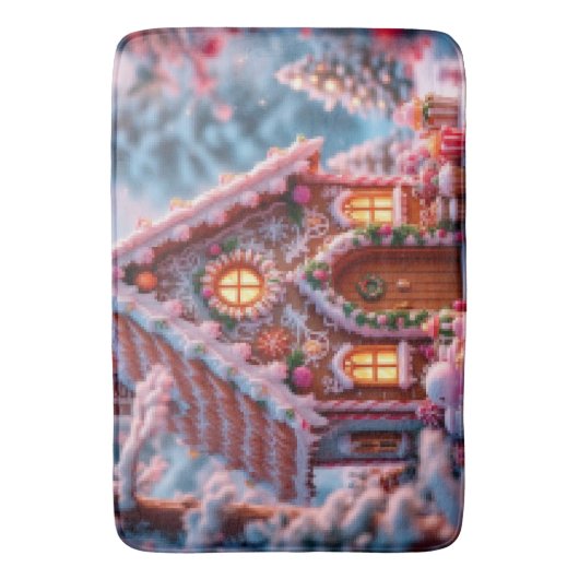 Happy winter with Christmas バスマット (正面縦)