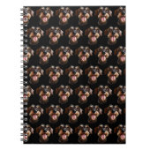 Happy Wirehed Dachshand Notebook ノートブック (正面)