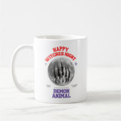 happy witches night demon animal コーヒーマグカップ (左)