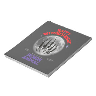 happy witches night demon animal ノートパッド