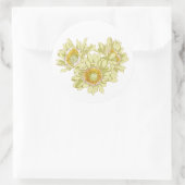 Happy With You Sticker ラウンドシール (バッグ)