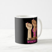 Happy Women S Day 8 March 2022, 国際的 Wome コーヒーマグカップ (正面右)
