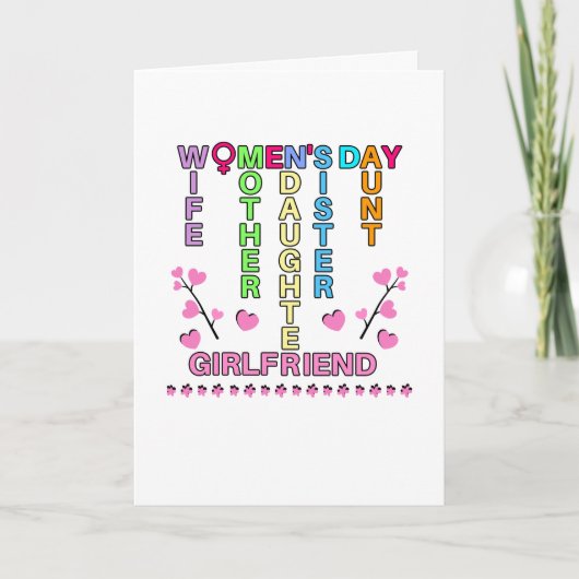 Happy Women's Day サンキューカード (正面)