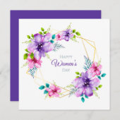 Happy Women's Day シーズンカード (正面/裏面)