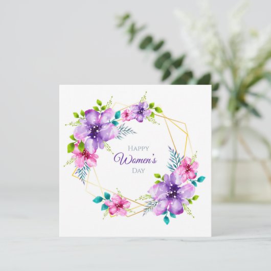 Happy Women's Day シーズンカード (スタンド正面)