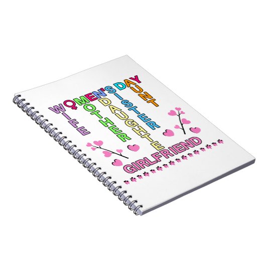 Happy Women's Day ノートブック (右側)