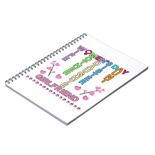 Happy Women's Day ノートブック (左側)