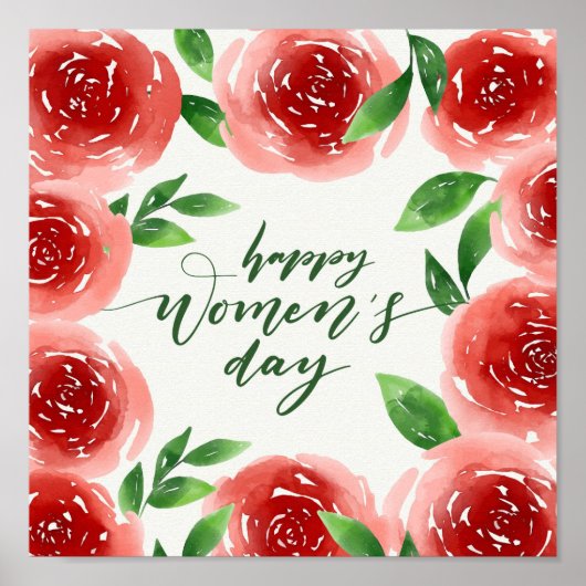 Happy Women's Day ポスター (正面)