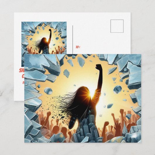 Happy Women's Day ポストカード (正面/裏面)