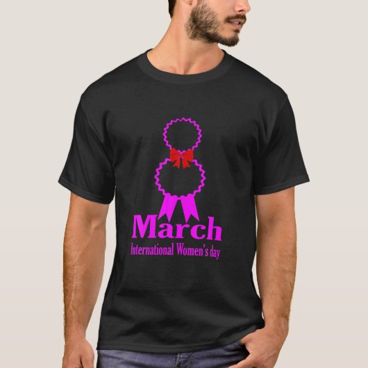 Happy Women's Day 2022年3月8日Wome 国際的 Tシャツ (正面)