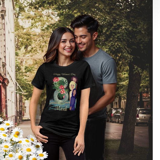 Happy Women's Day | 3月8日鮮やか闇 トライブレンドＴシャツ