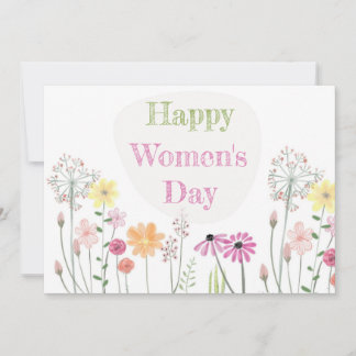 Happy Women's Day Greeting シーズンカード