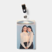 Happy Wonderful Day Good Luck Card バッジ (正面 （クリップ付）)