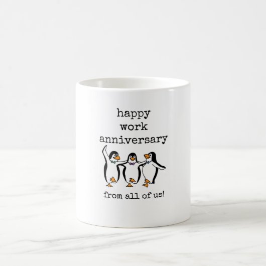Happy Work Anniversary,私たち全員からかわいいマグカップ コーヒーマグカップ (中央)