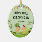Happy World Children’s Day | 20 November セラミックオーナメント (右)