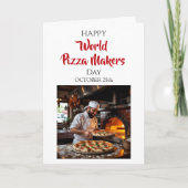 Happy World Pizza Makers Day  | October 25th カード (正面)