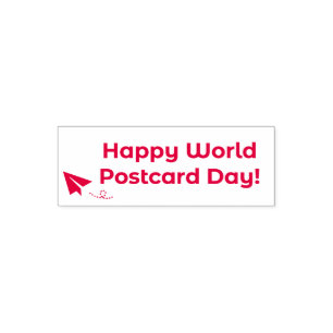 Happy World Postcard Day for postcrossing/penpal セルフインキングスタンプ
