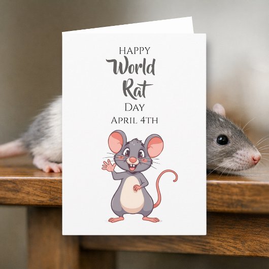 Happy World Rat Day! April 4th カード