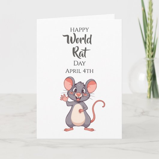 Happy World Rat Day! April 4th カード (正面)
