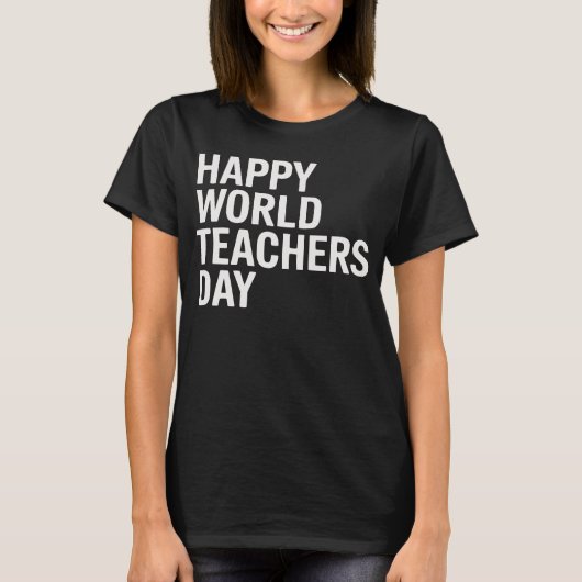 Happy World Teachers' Day Tシャツ (正面)