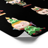 Happy Xmas Labubu Lover Cute Labubu The Monsters C ポスター (角)