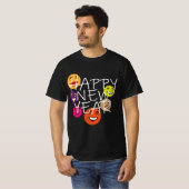 HAPPY YEAR絵文字 Tシャツ (正面フル)