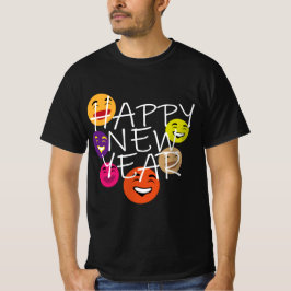 HAPPY YEAR絵文字 Tシャツ