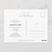 Happy Year EDITABLE COLOR Graduation Postcard ポストカード (裏面)