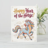 Happy Year of the Horse – Chinese New Year Card シーズンカード (スタンド正面)