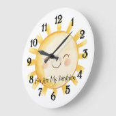 Happy You Are My Sunshine  ラージ壁時計 (傾斜)