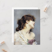 Happy Young Woman (byジョバンニ・ボルディーニ) カード (正面/裏面インサイチュ)