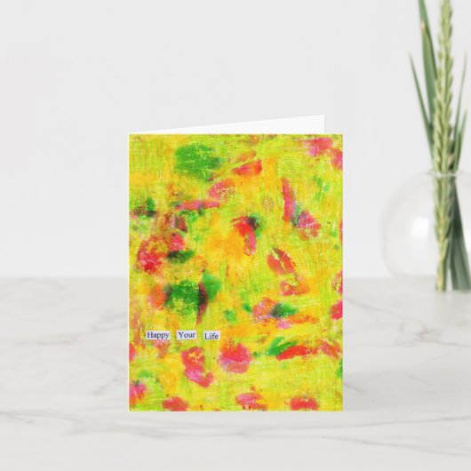 Happy Your Lifeノテカード カード (正面)