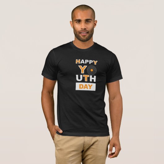 happy youth day youth day t shirt tシャツ (正面フル)