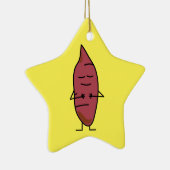 happybaked焼けるサツマイモのヤマイモのヤマイモのポテト セラミックオーナメント (右)