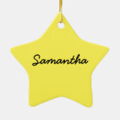 happybaked焼けるサツマイモのヤマイモのヤマイモのポテト セラミックオーナメント (裏面)