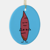 happybaked焼けるサツマイモのヤマイモのヤマイモのポテト セラミックオーナメント (右)