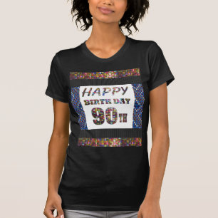 happybirthdayハッピーバースデー90 90第90 tシャツ