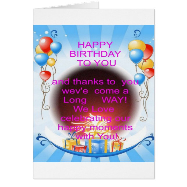 HappyBirthday To you (正面)